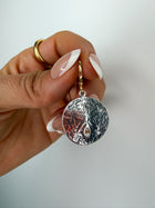 Silver Sand Dollar Earrings