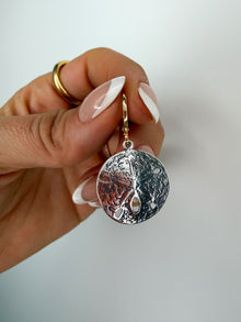 Silver Sand Dollar Earrings