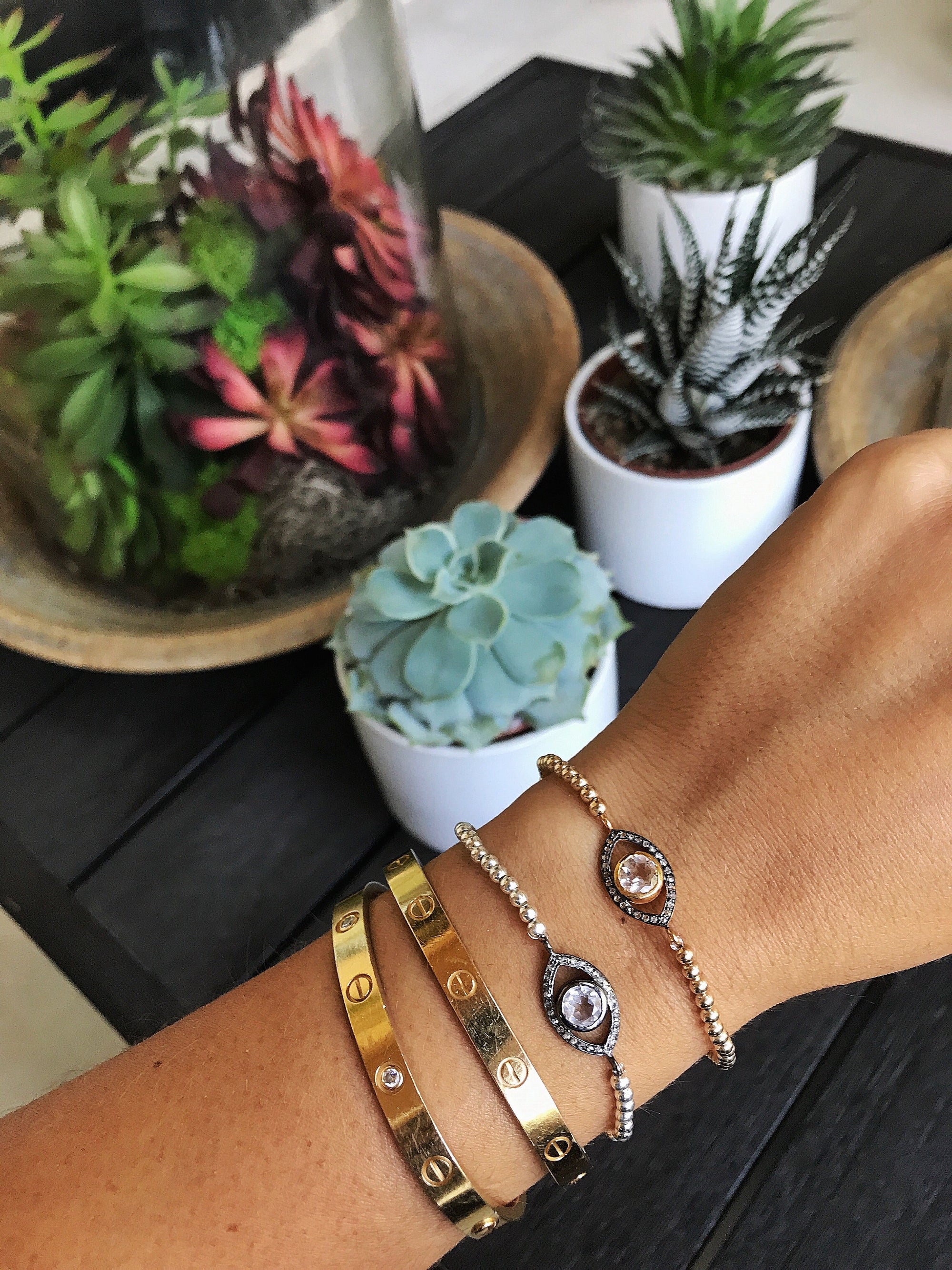 Black Diamond Eye Bracelet