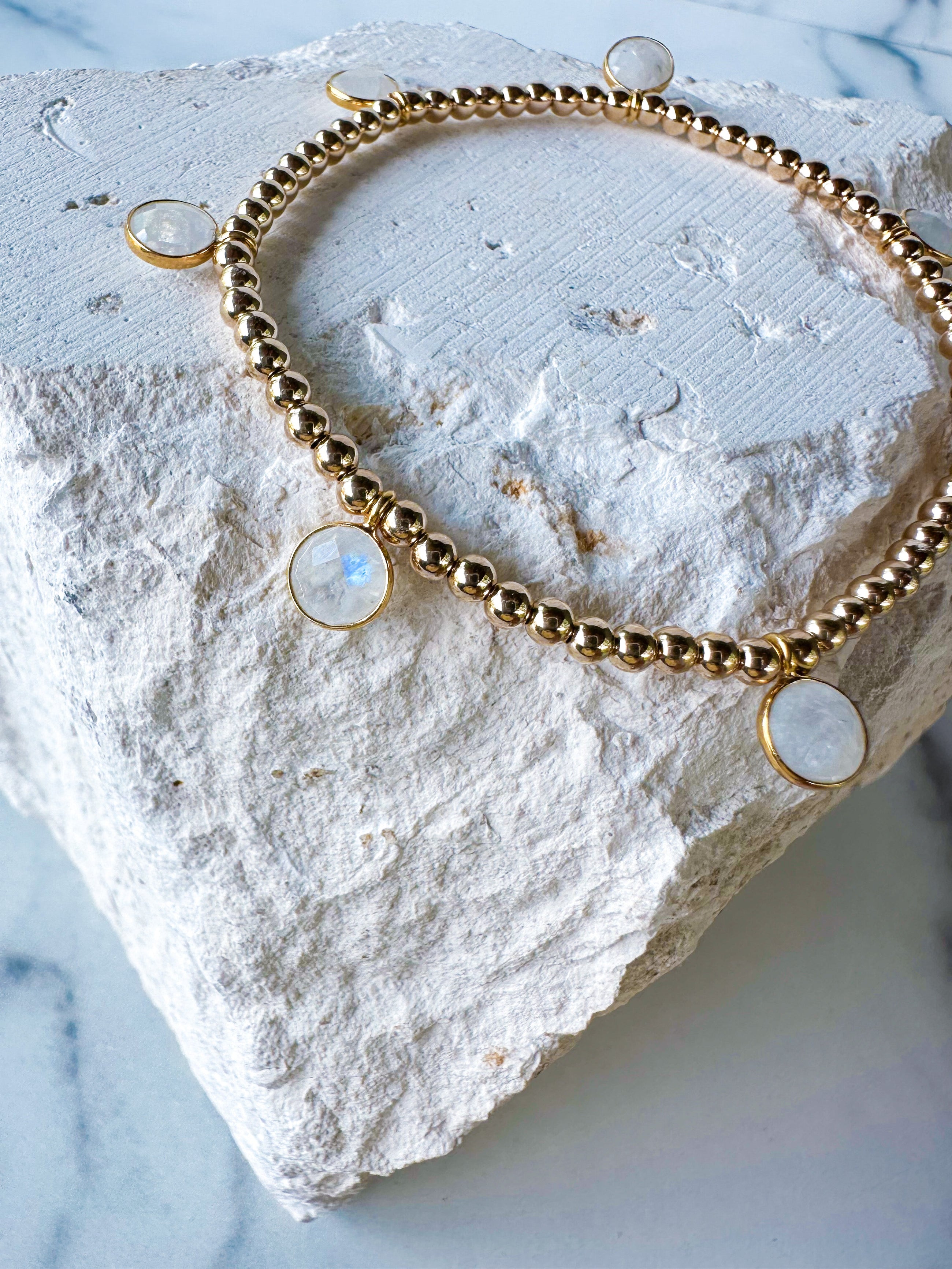 Moonstone Drop Bracelet
