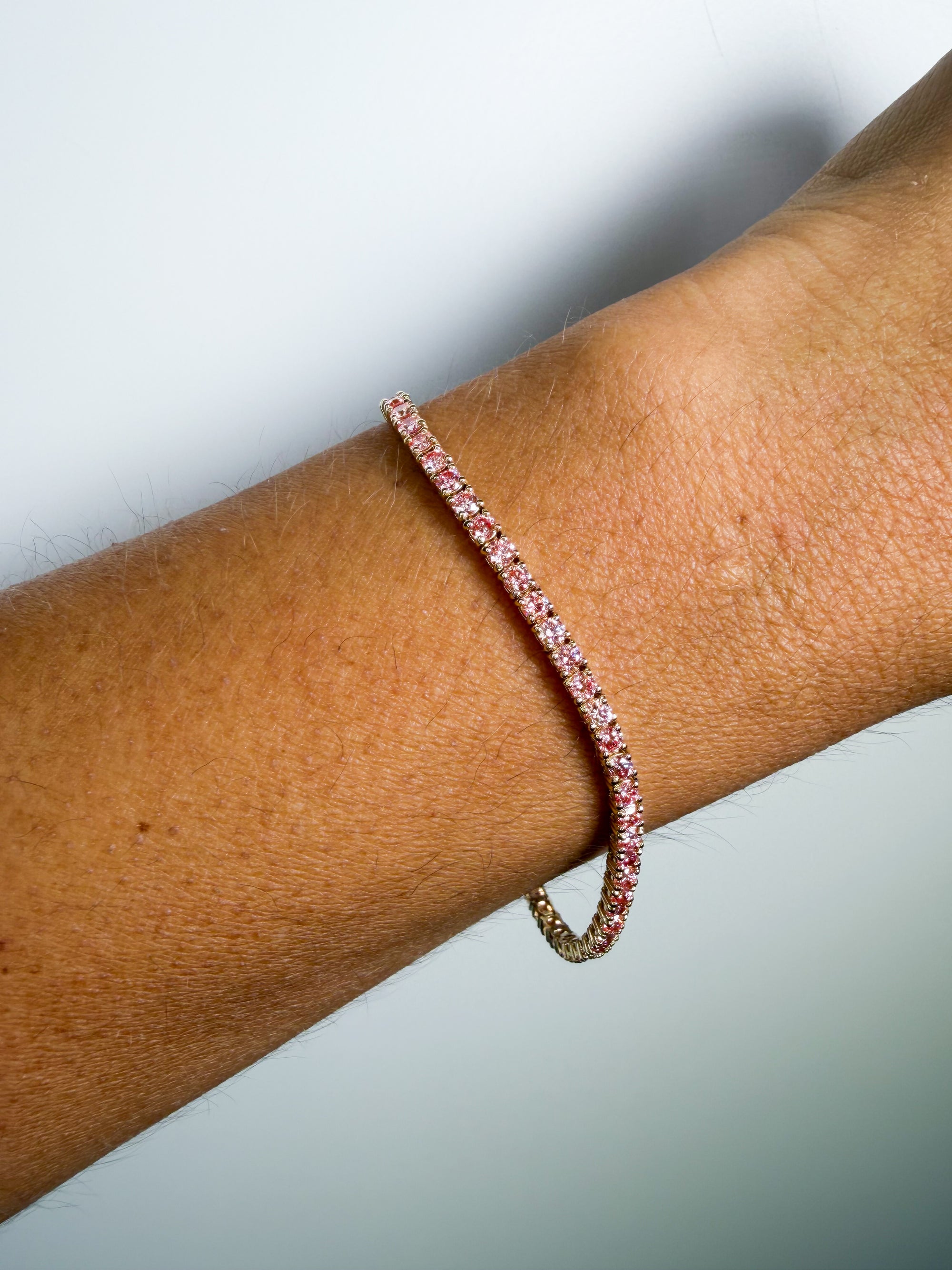 The Pink Diamond Tennis Bracelet