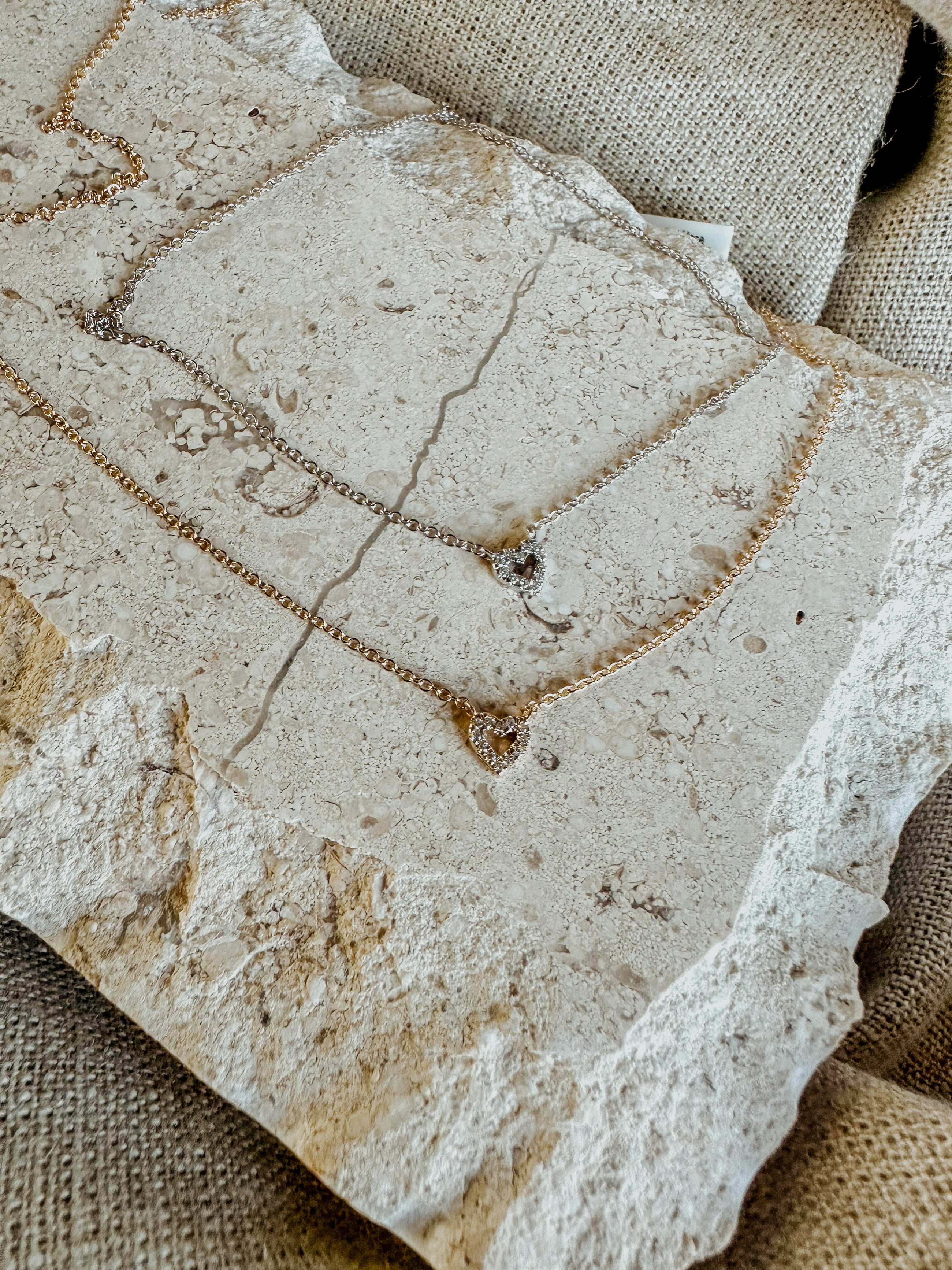 Nano Diamond Heart Necklace