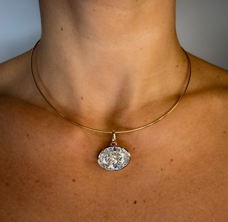 Heirloom Antique Oval Pendant