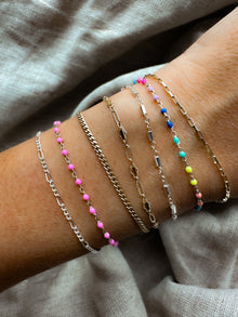Italian Enamel Chain Bracelets