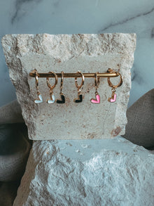 Mini Pink Heart Earrings