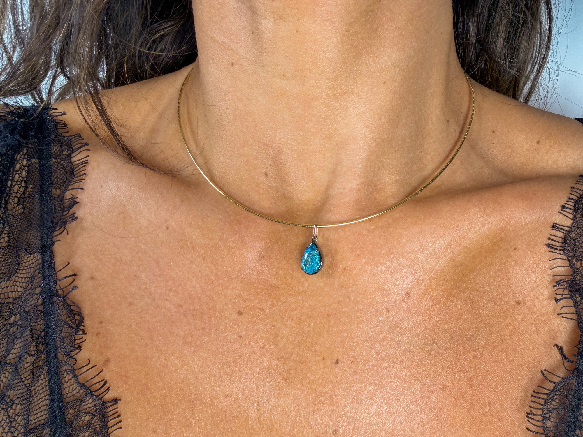Azure Ice Heirloom Pendant