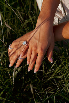 The Big Slanted Pear Ring
