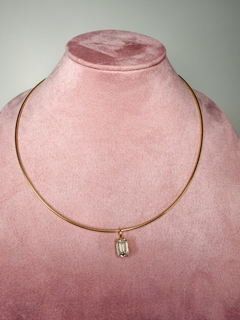 Georgian Emerald Pendant Necklace