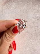 The Pink Pear Diamond Ring