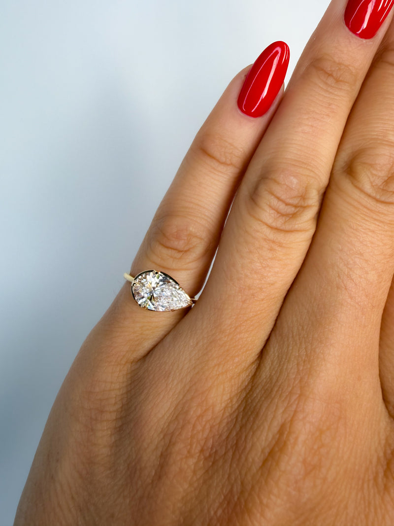 The Ride-or-Die Pear Pinky Ring