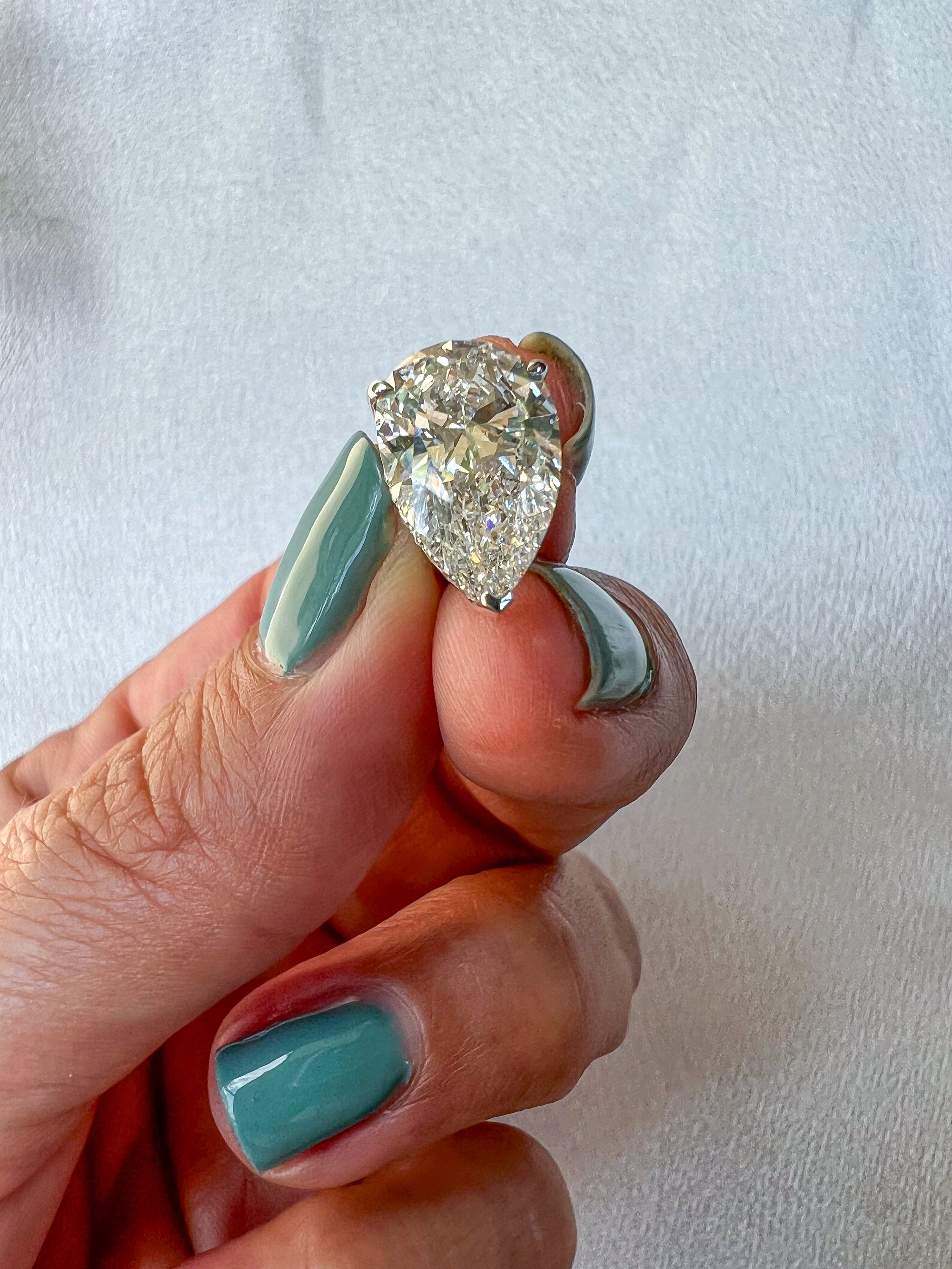 Spiked Pears - 8ctw Diamond Studs
