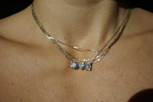 Three Stone Diamond Necklace