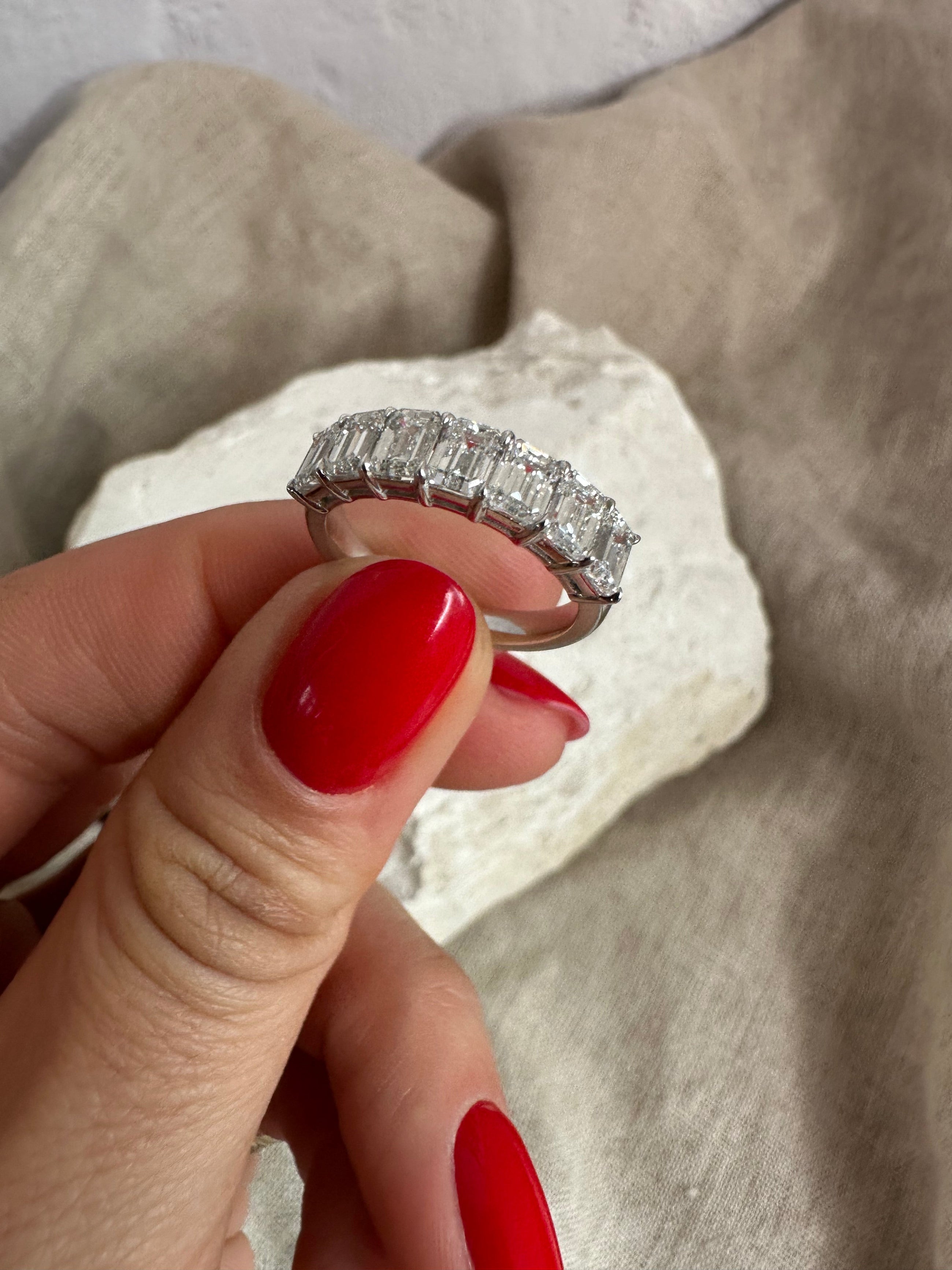 The Emerald Half Eternity Band