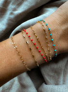 Italian Enamel Chain Bracelets