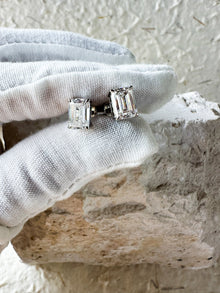 The Cool Girls - Emerald Cut 3ctw Diamond Studs