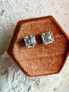 The Ice Queens - Asscher Cut 4ctw Diamond Studs