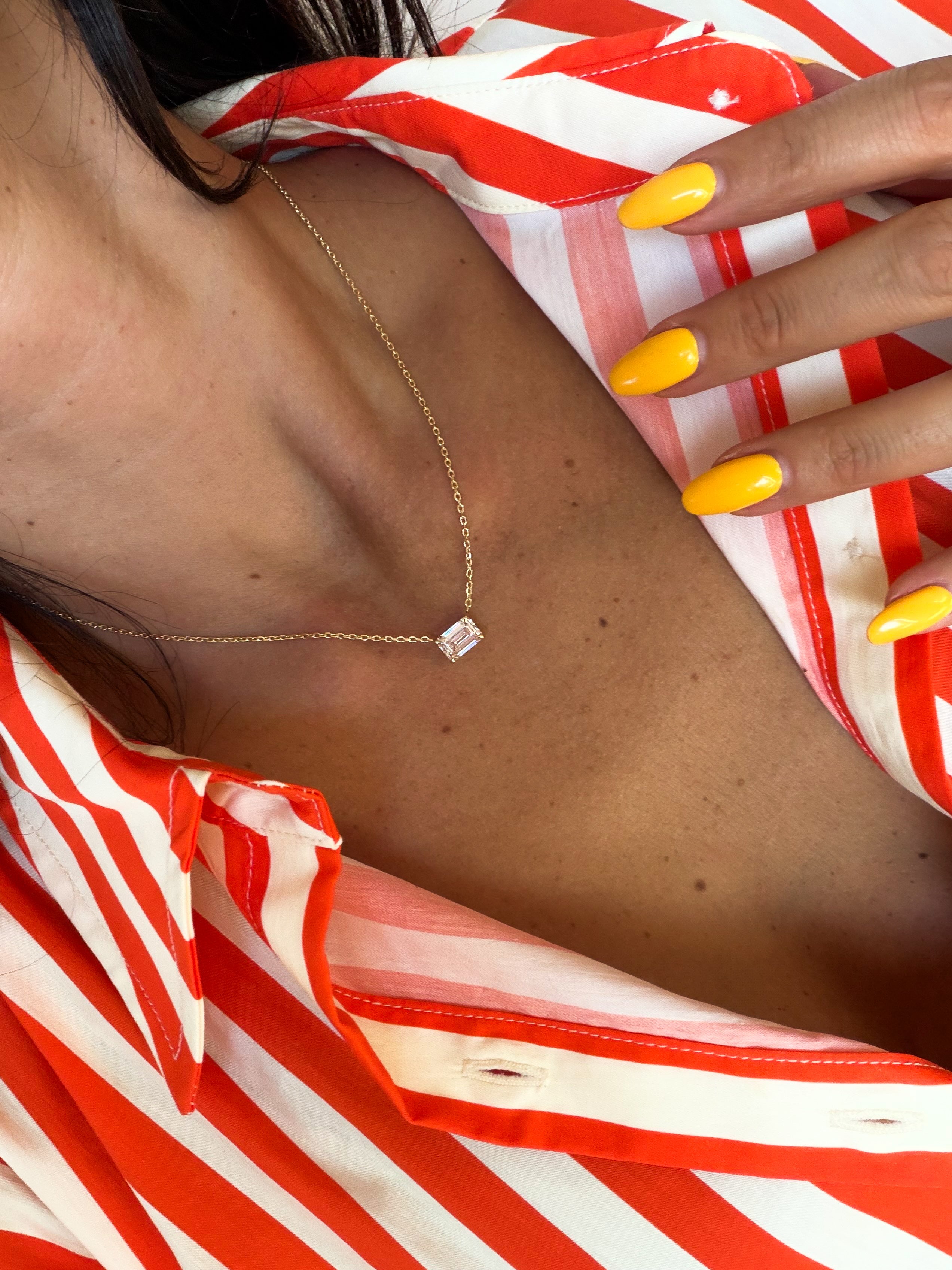 Two Carat Solitaire Necklace