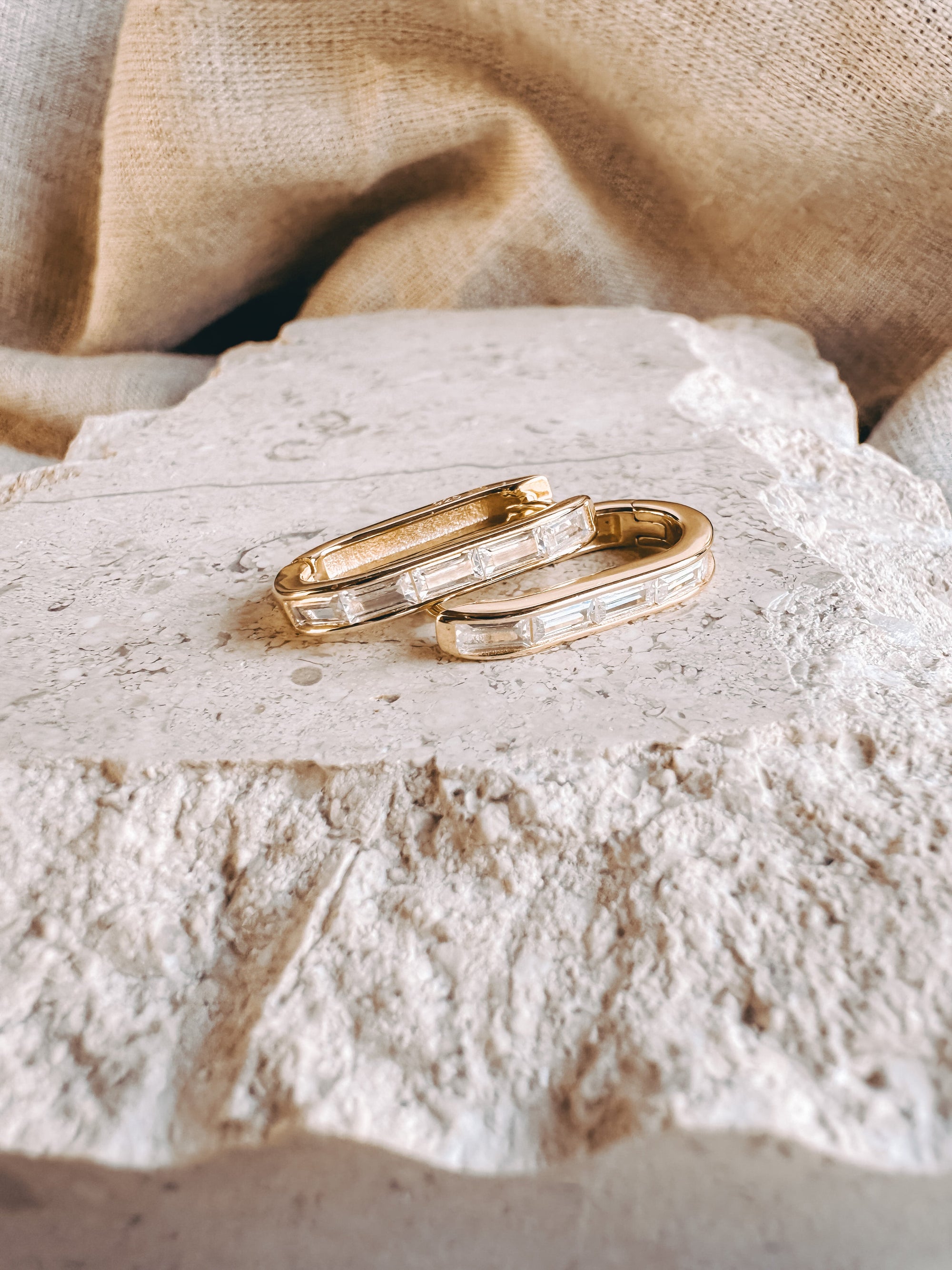 Baguette Hoops ~ Large