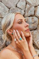 Crushed Ice Pear Studs