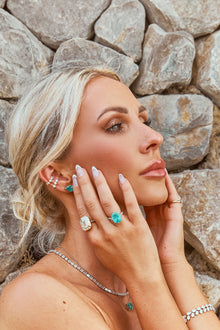 Crushed Ice Pear Studs