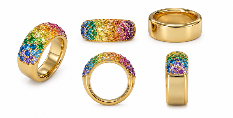 The Ombré Rainbow Ring Jacket