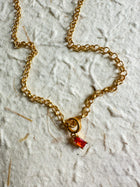 Orange Twist Necklace