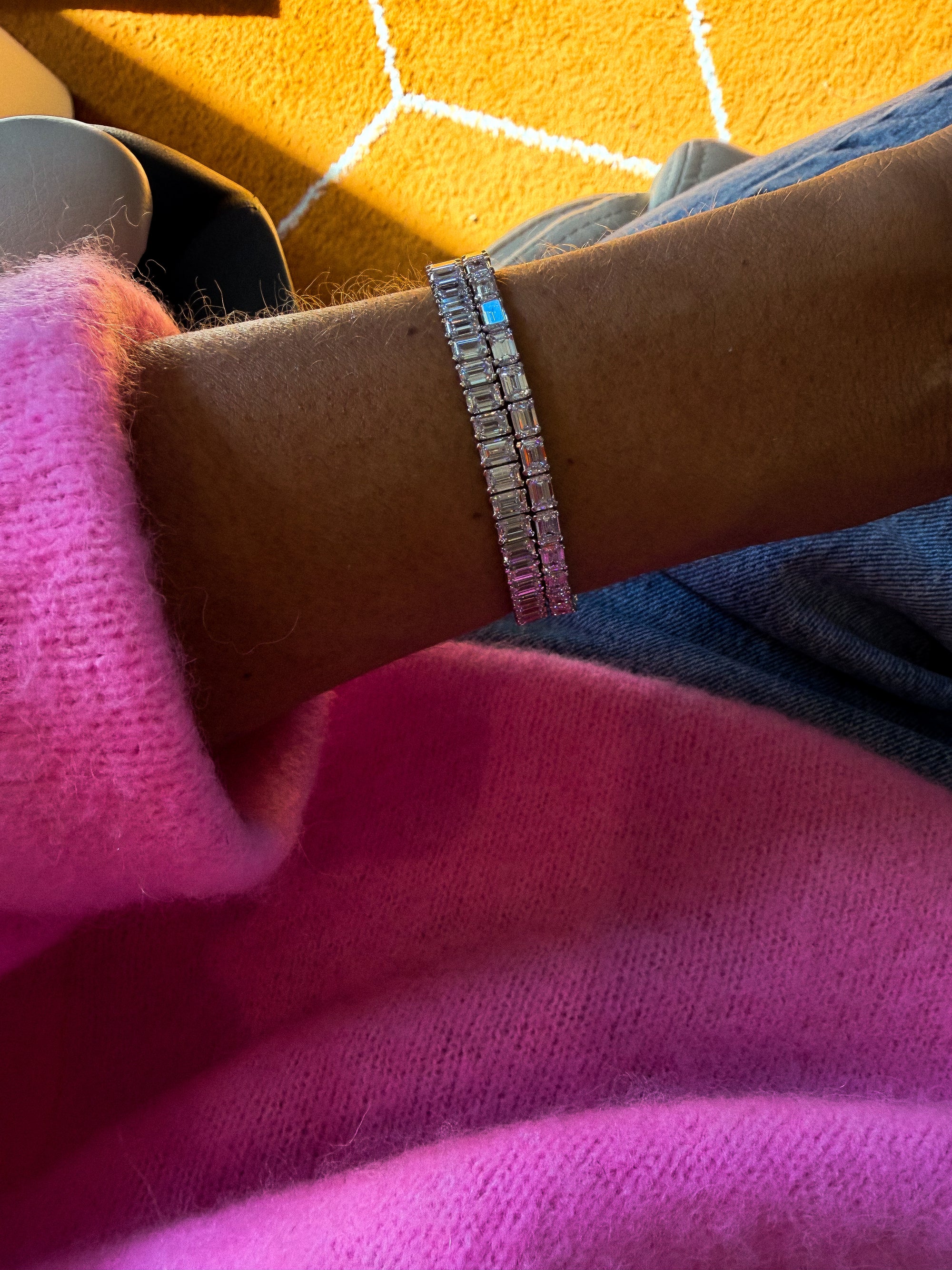 The Emerald Cut Tennis Bracelet