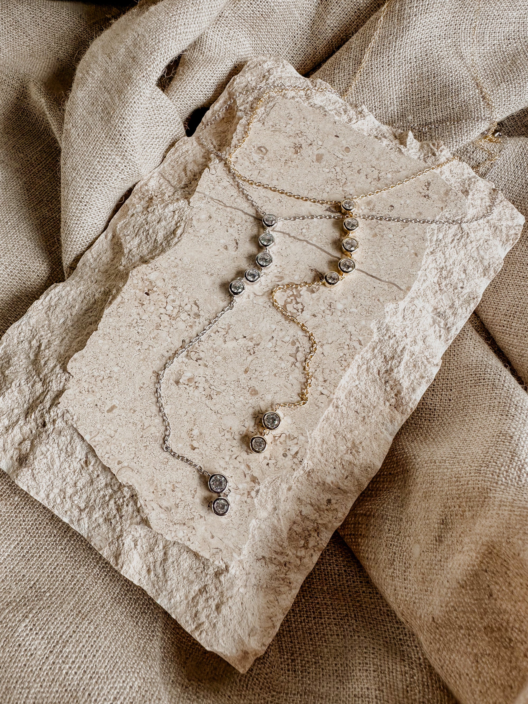 Crystal Lariat Necklace