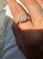 The Vesper East-West Pear Ring