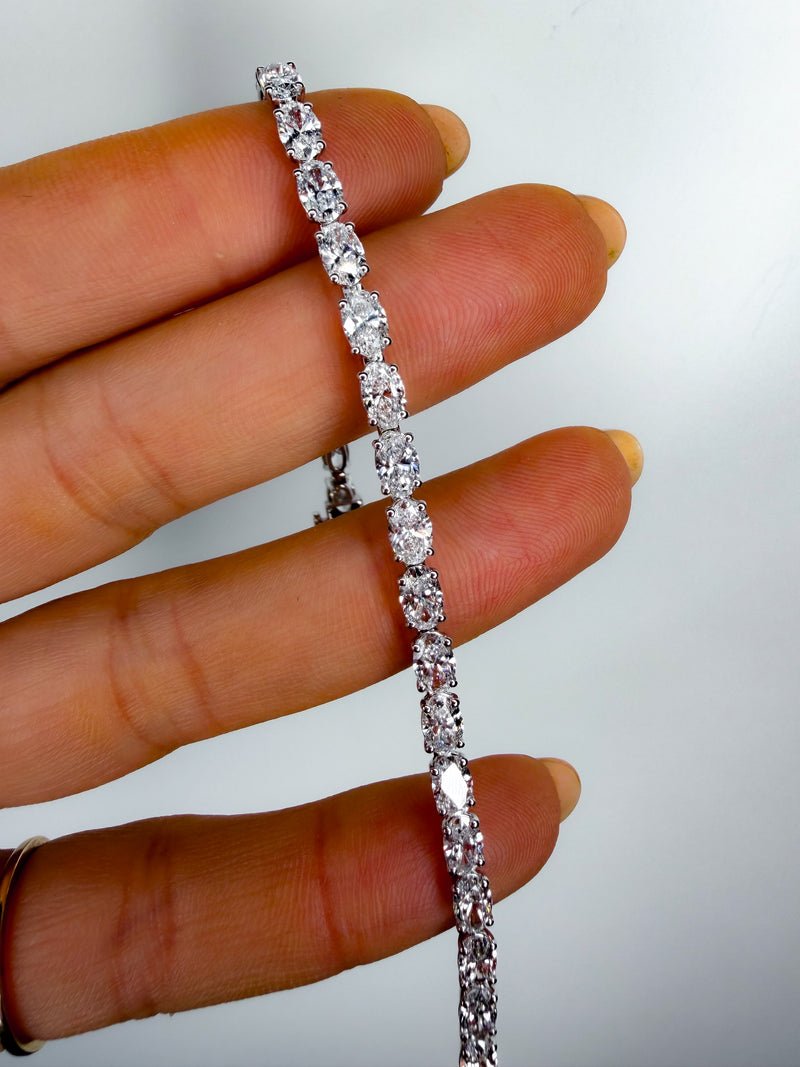 The East-West Icon Oval Tennis Bracelet