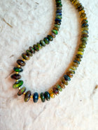 Midnight Fire Opal Necklace