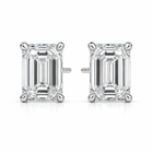 The Quiet Flex - Emerald Cut 6ctw Diamond Studs