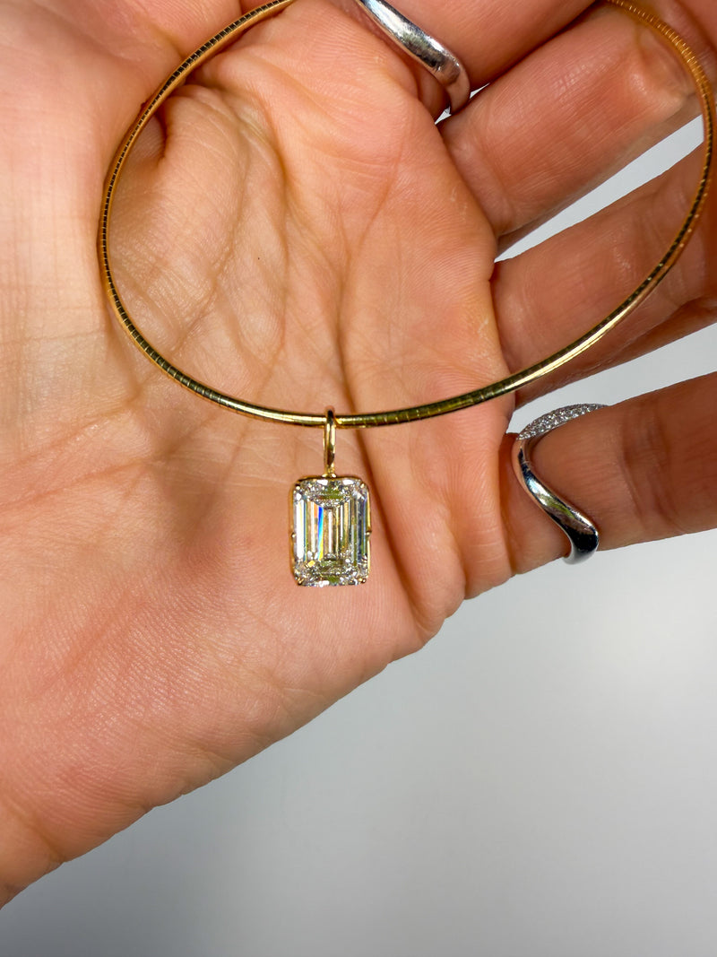 Georgian Emerald Pendant Necklace