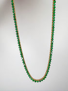 The Clover Green Tennis Necklace