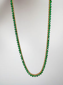 The Clover Green Tennis Necklace