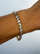 Multi-Shape Bezel Set Tennis Bracelet