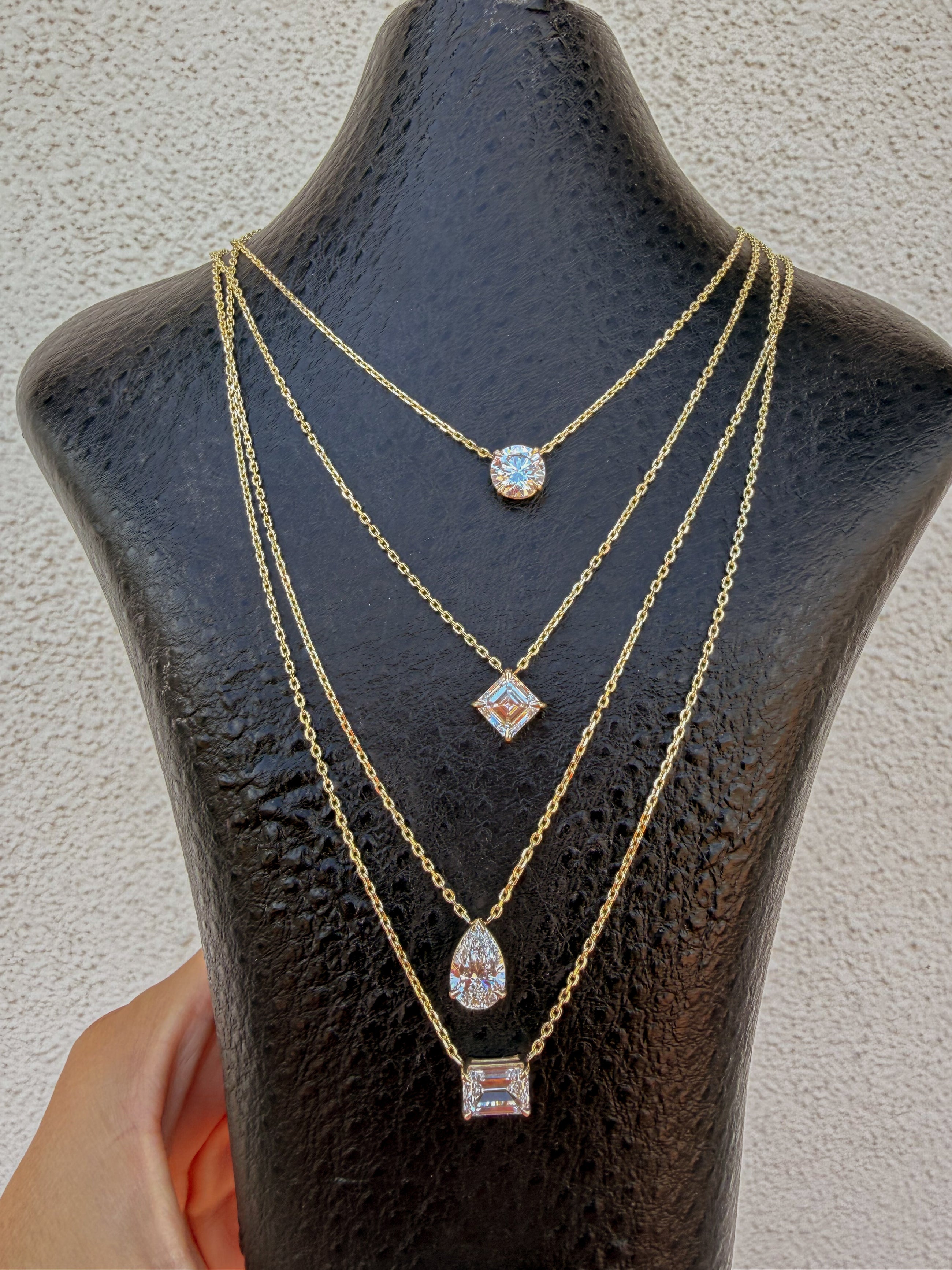 Two Carat Solitaire Necklace
