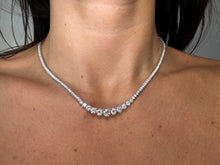 Moissanite Gradual Tennis Necklace