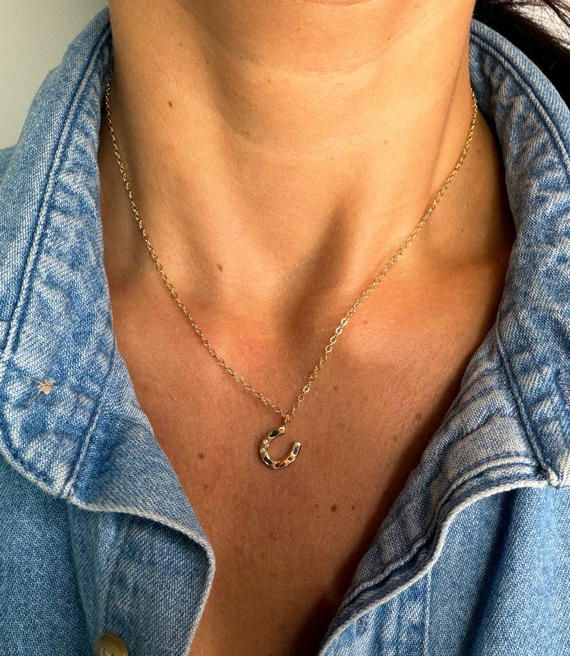 Mini Horseshoe Necklace