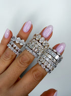 The Icon Emerald Eternity Band