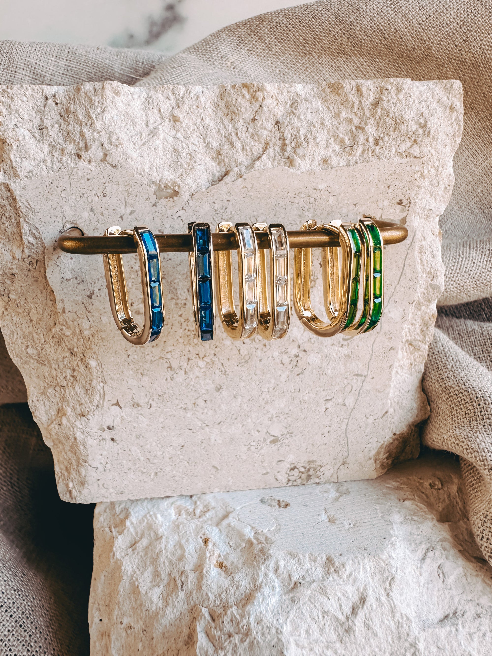 Baguette Hoops ~ Large