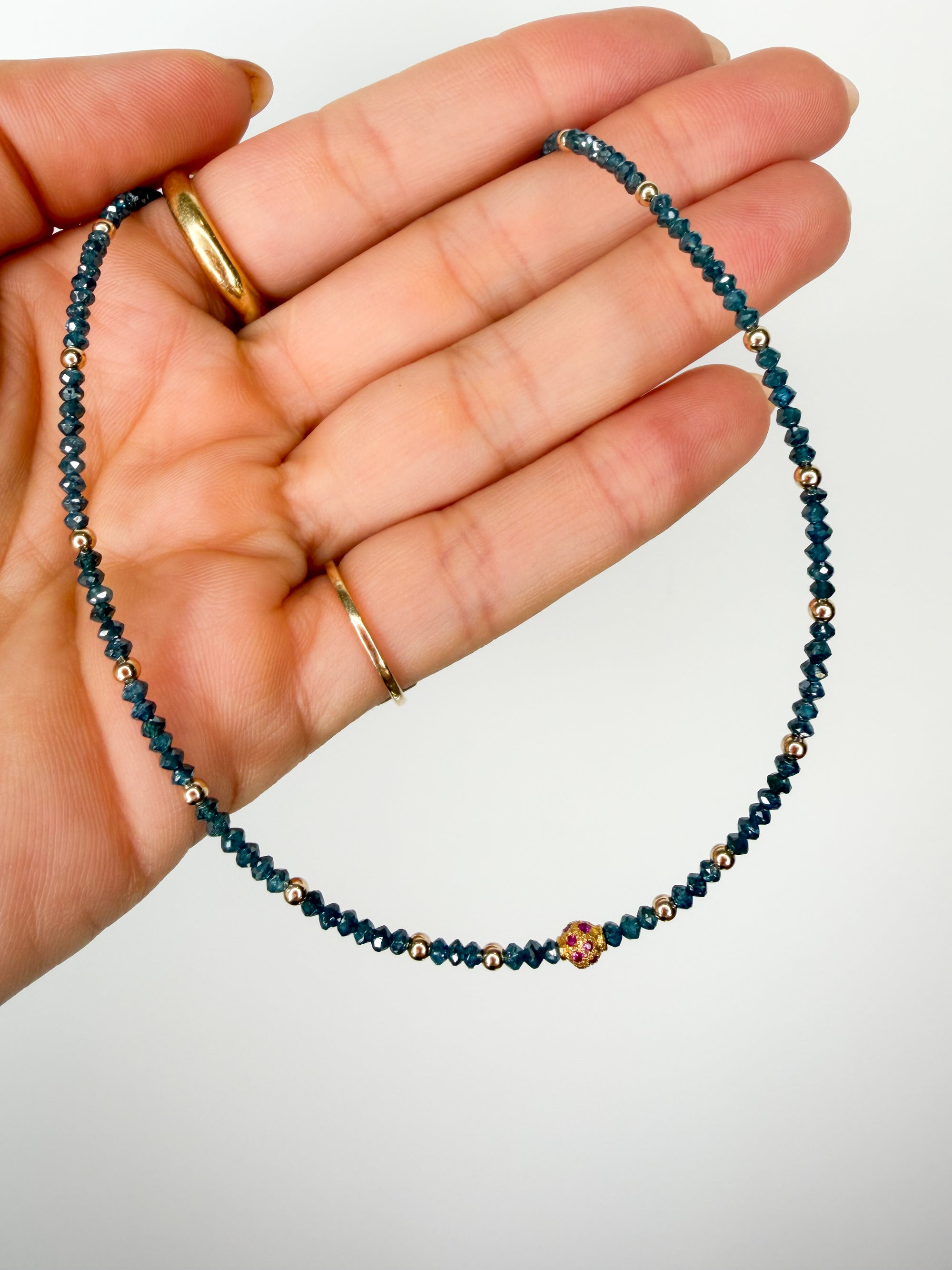 Blue Diamond Whisper Necklace
