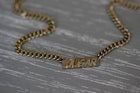 Custom 3D Gold Nameplate Necklace