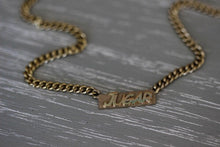 Custom 3D Gold Nameplate Necklace