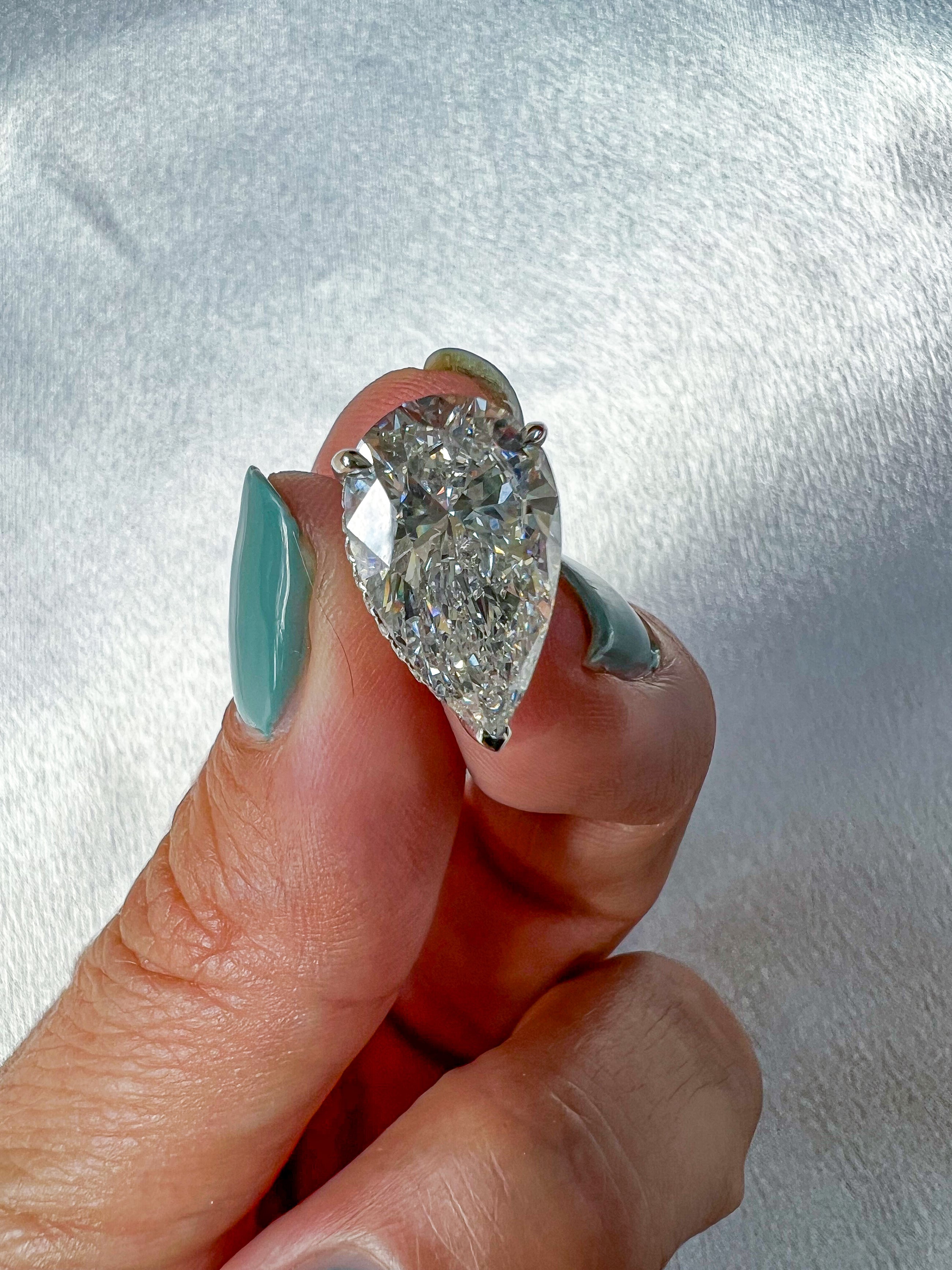Spiked Pears - 10ctw Diamond Studs