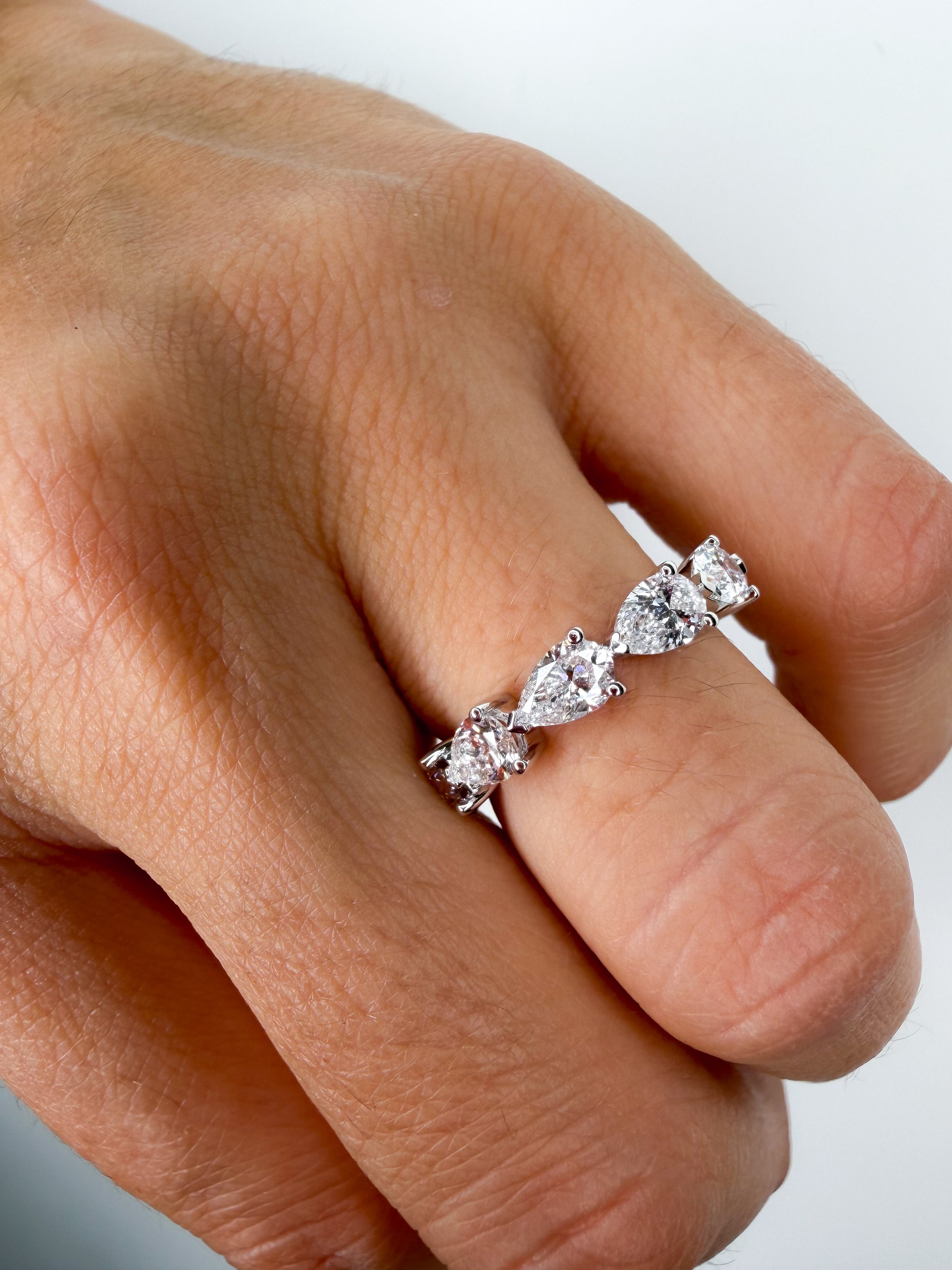 The Horizontal Pear Eternity Band