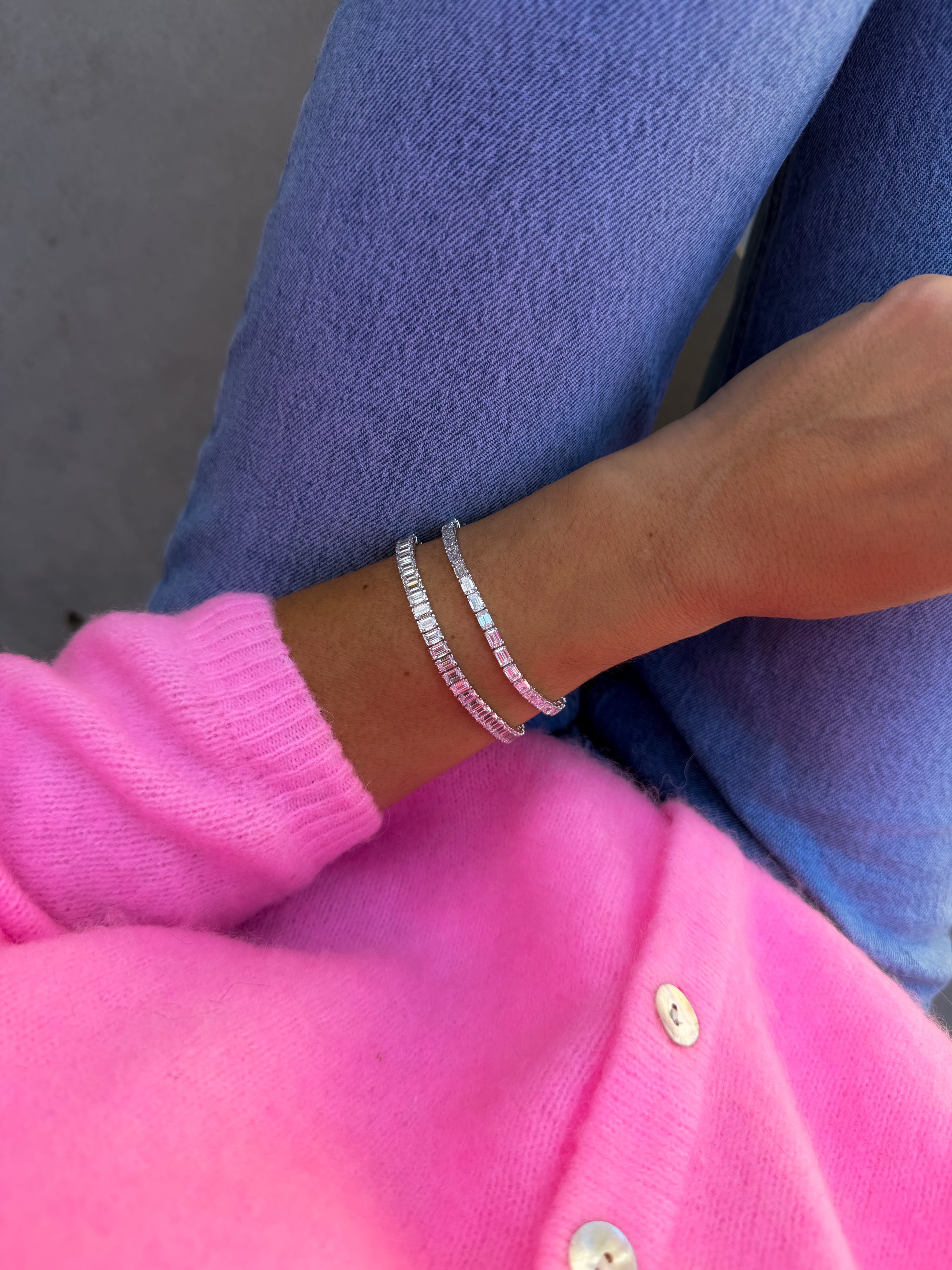 The Emerald Cut Tennis Bracelet