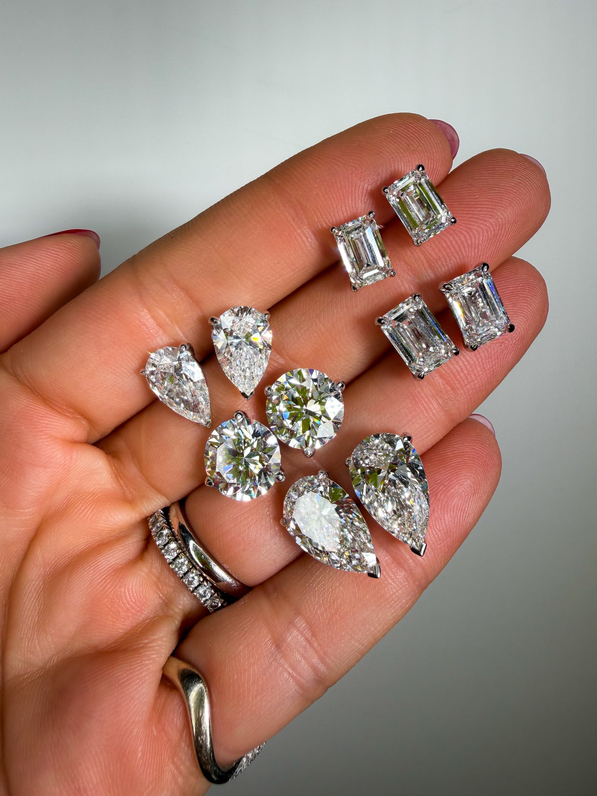The Quiet Flex - Emerald Cut 6ctw Diamond Studs