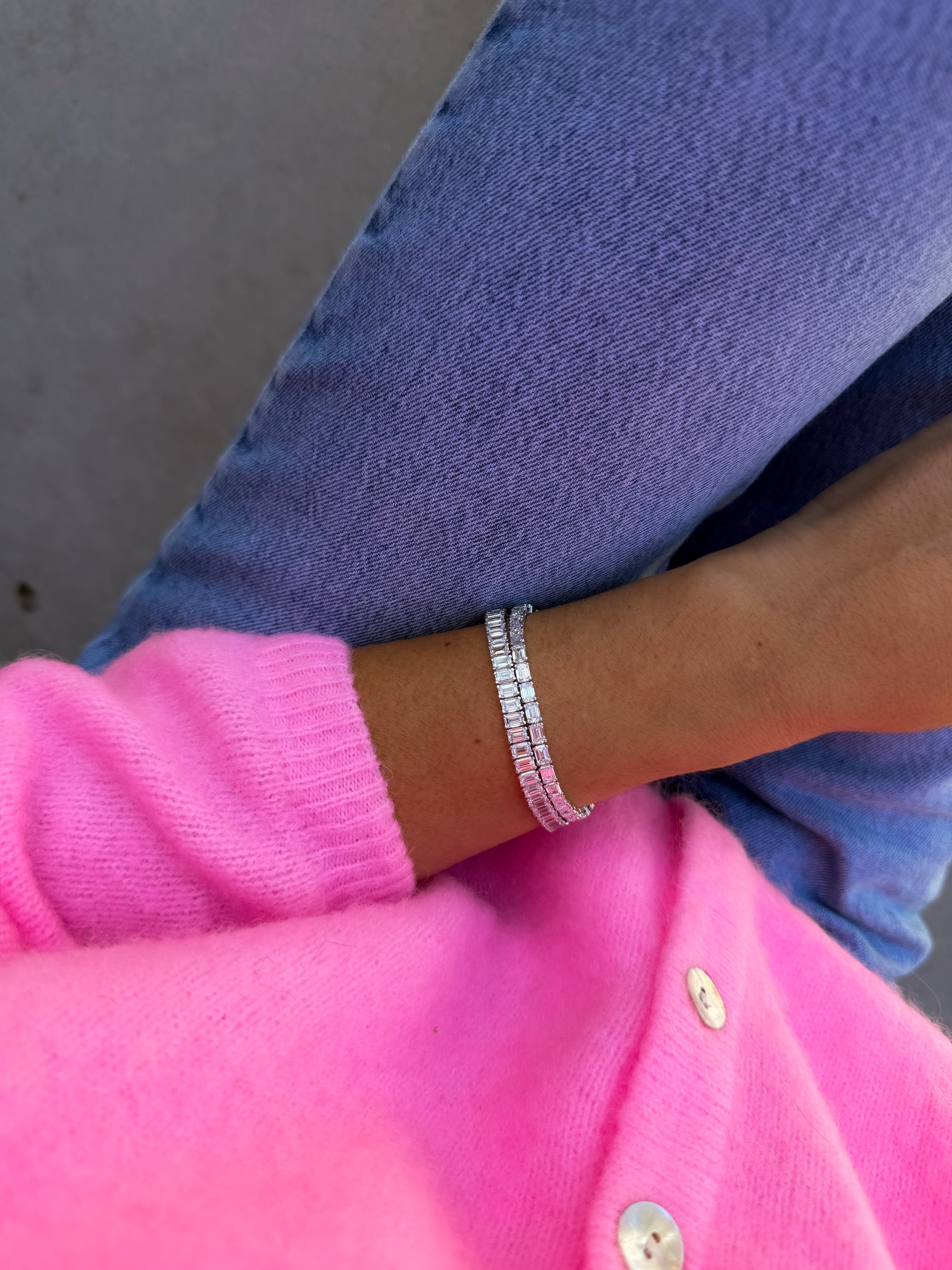 The Emerald Cut Tennis Bracelet