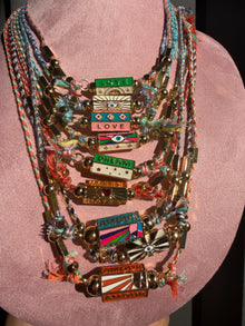Enamel Barrel Necklace